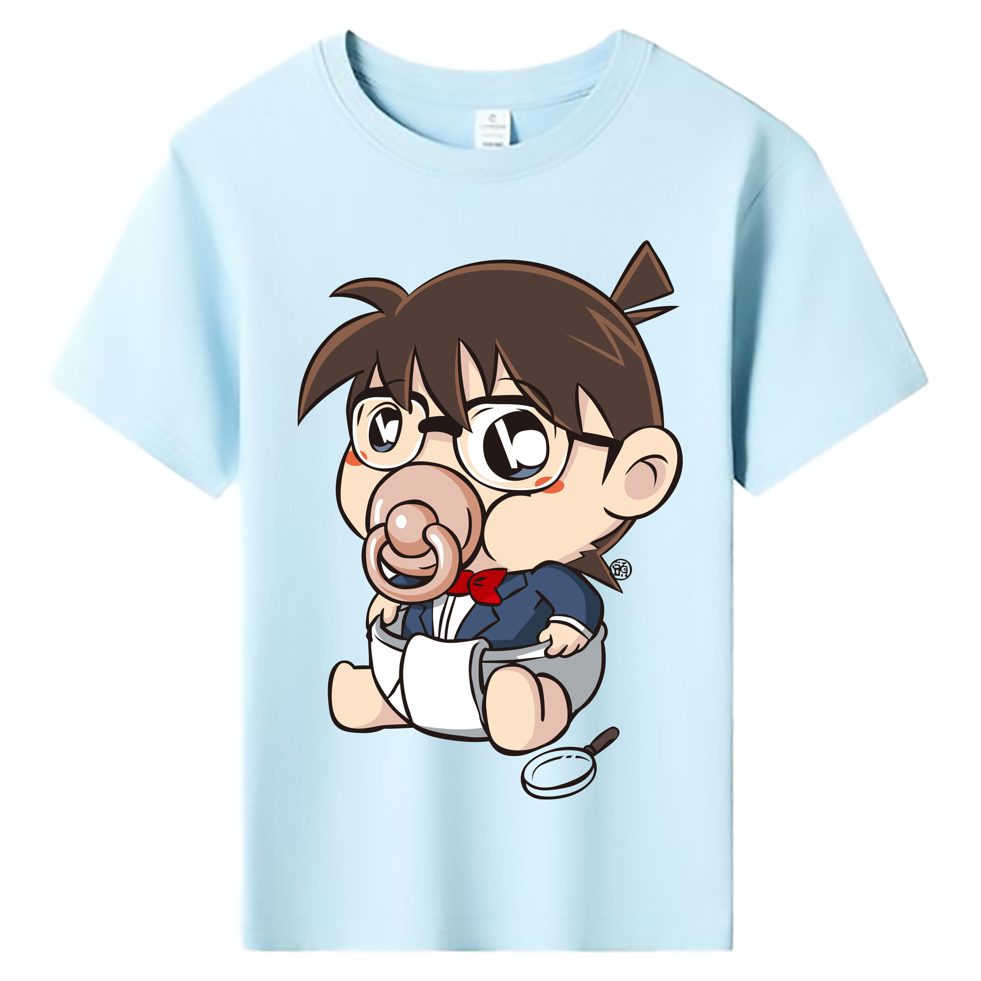 （画像用） 名探偵コナン 江戸川 コナン Detective Conan Conan Edogawa 綿100％キッズTシャツ（フロントプリント）